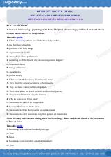 Đề thi giữa kì 2 Tiếng Anh 11 iLearn Smart World - Đề số 6